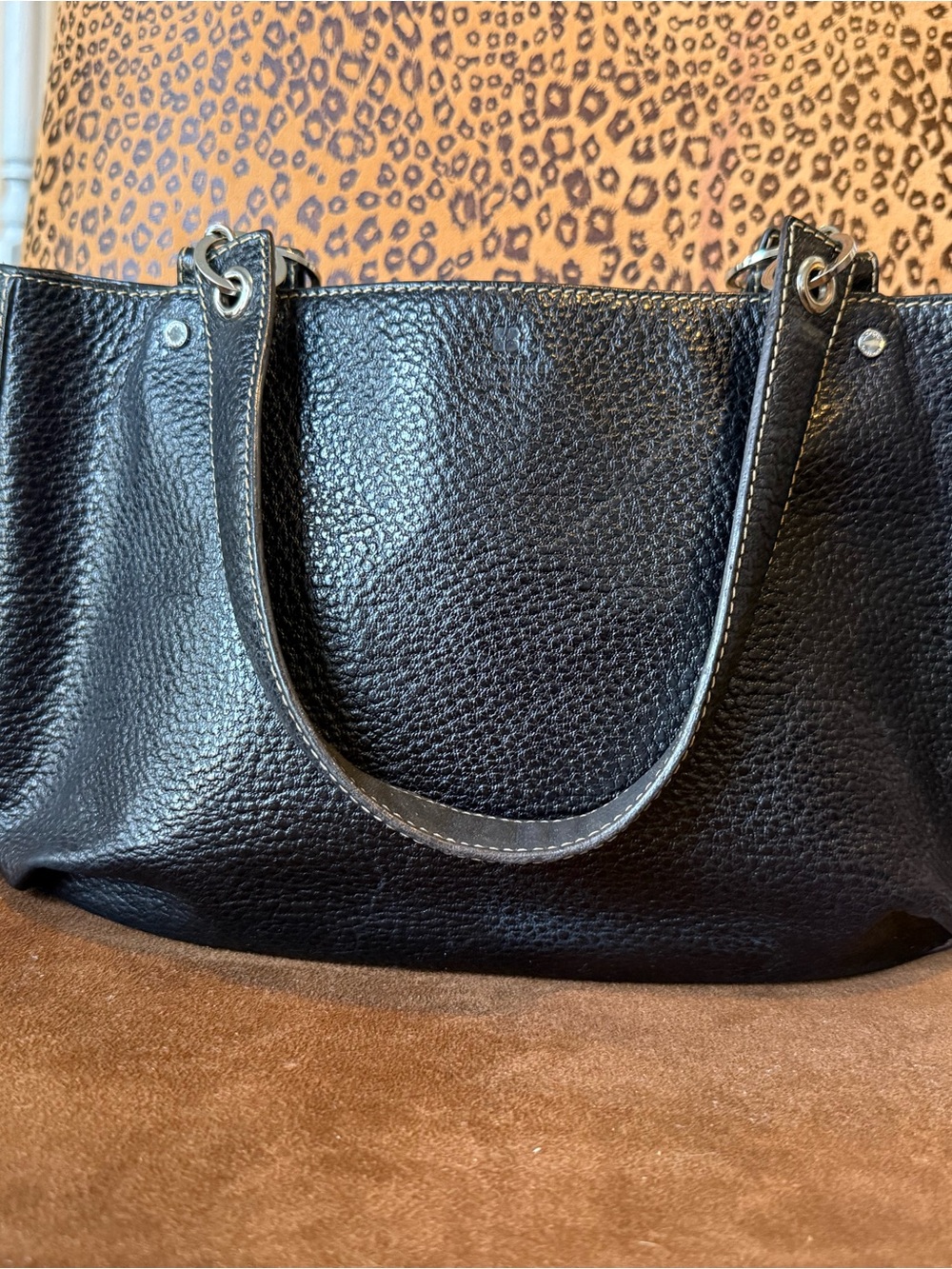 Kate Spade Classic Black Leather Tote Bag - Timeless Everyday Carry
